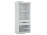 Mulberry 2.0 Sectional Wardrobe Closet in White - Ornate Home