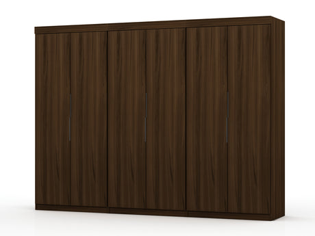 Mulberry 2.0 Wardrobe Closet in Brown (set of 3) - Ornate Home