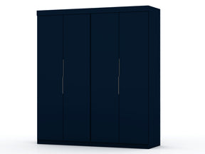 Mulberry 2.0 Wardrobe Closet in Tatiana Midnight Blue (set of 2) - Ornate Home