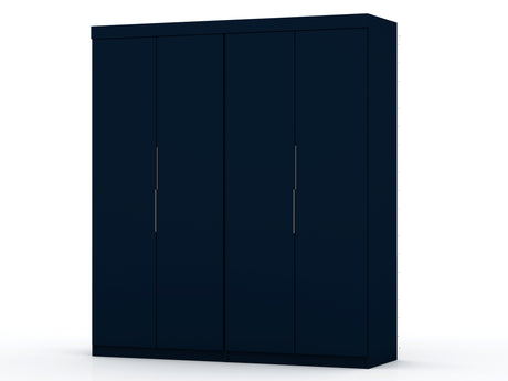 Mulberry 2.0 Wardrobe Closet in Tatiana Midnight Blue (set of 2) - Ornate Home