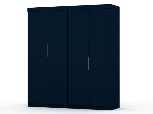 Mulberry 2.0 Wardrobe Closet in Tatiana Midnight Blue (set of 2) - Ornate Home