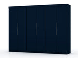 Mulberry 2.0 Wardrobe Closet in Tatiana Midnight Blue (set of 3) - Ornate Home