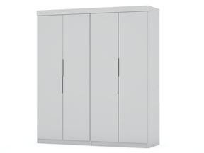 Mulberry 2.0 Wardrobe Closet in White (set of 2) - Ornate Home