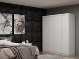Mulberry 2.0 Wardrobe Closet in White (set of 2) - Ornate Home
