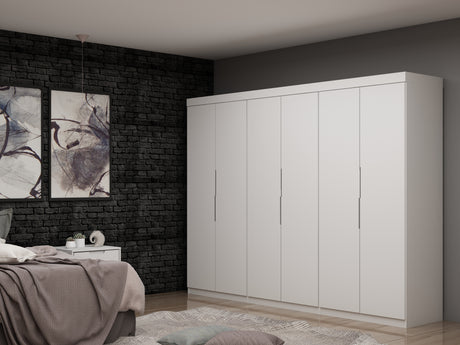 Mulberry 2.0 Wardrobe Closet in White (set of 3) - Ornate Home