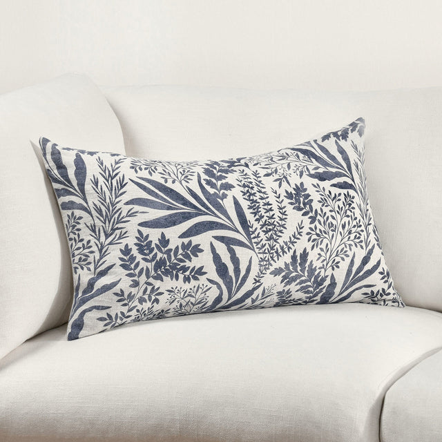 Mulberry Denim Blue 14"x26" Throw Pillow (Set of 2)