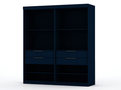 Mulberry Open 2 Sectional Closet in Tatiana Midnight Blue (set of 2) - Ornate Home