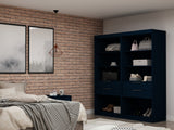 Mulberry Open 2 Sectional Closet in Tatiana Midnight Blue (set of 2) - Ornate Home