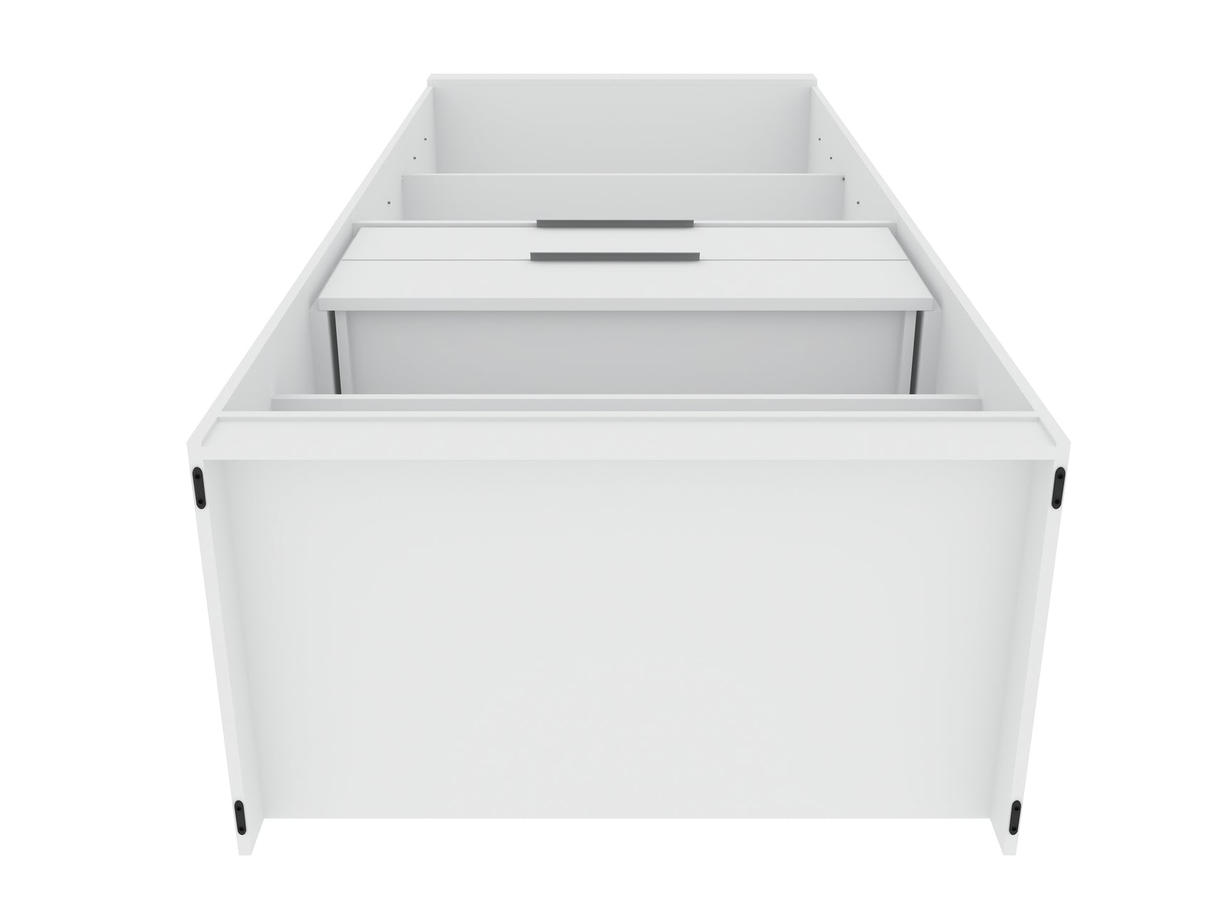 Mulberry Open 2 Sectional Closet in White (set of 2) - Ornate Home