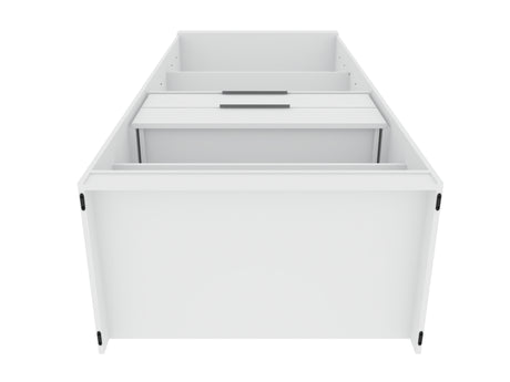 Mulberry Open 2 Sectional Closet in White (set of 2) - Ornate Home