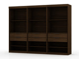 Mulberry Open 3 Sectional Closet in Brown (set of 3) - Ornate Home