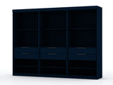 Mulberry Open 3 Sectional Closet in Tatiana Midnight Blue (set of 3) - Ornate Home