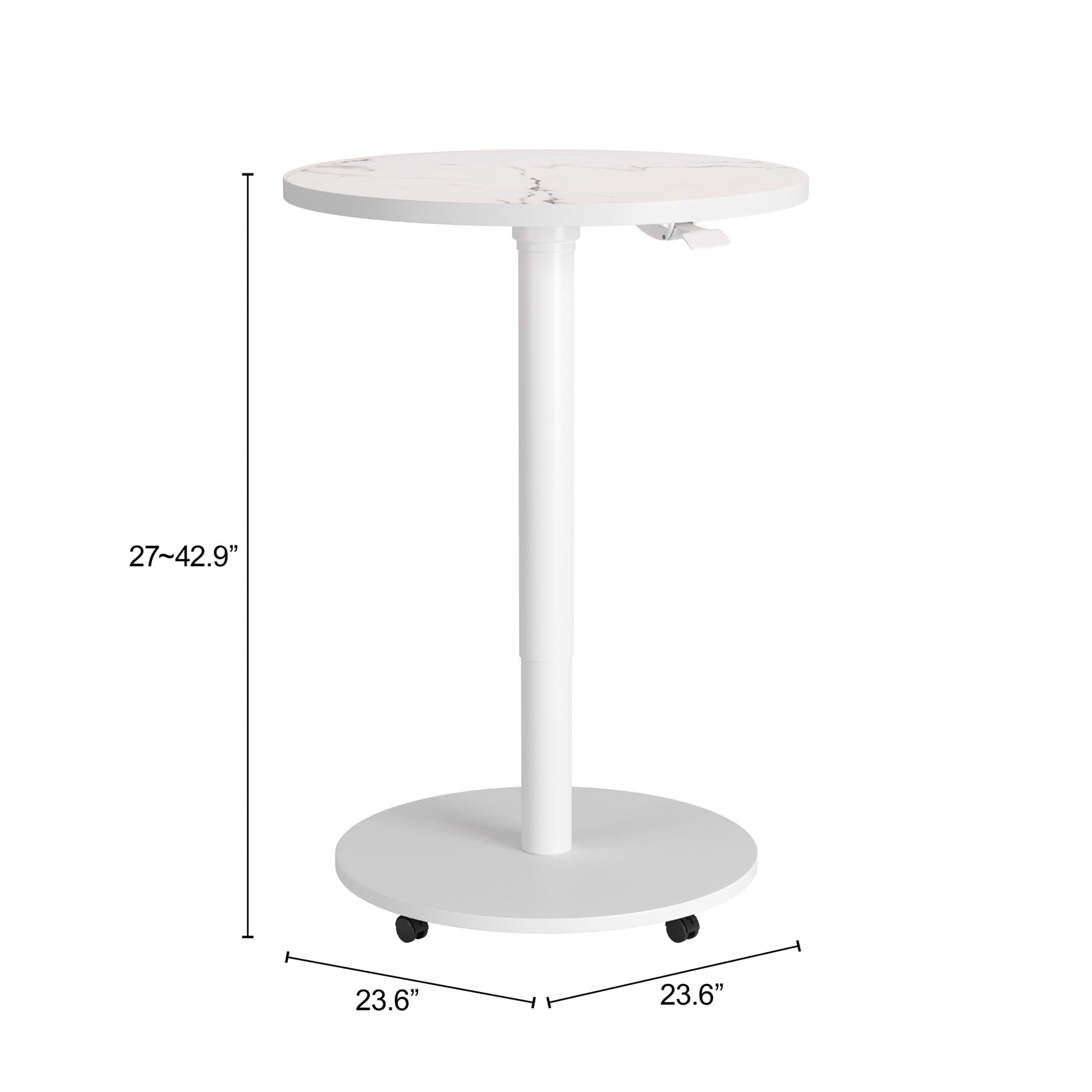 Mule White Adjustable Bar Table - Ornate Home
