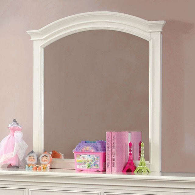 Mullan White Mirror - Ornate Home