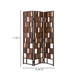 Multi Brown Panel Screen - Ornate Home