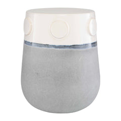 Mulvane Blue/White Ceramic Garden Stool - Ornate Home