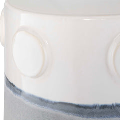Mulvane Blue/White Ceramic Garden Stool - Ornate Home