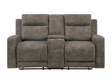 Muncie Brown Double Reclining Loveseat - Ornate Home