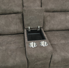Muncie Brown Double Reclining Loveseat - Ornate Home