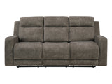 Muncie Brown Double Reclining Sofa - Ornate Home