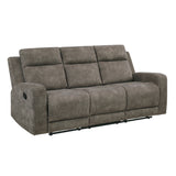 Muncie Brown Double Reclining Sofa - Ornate Home