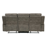 Muncie Brown Double Reclining Sofa - Ornate Home