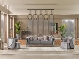 Munich Grey Stationary Sofa