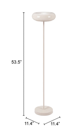 Munk Beige Floor Lamp - Ornate Home