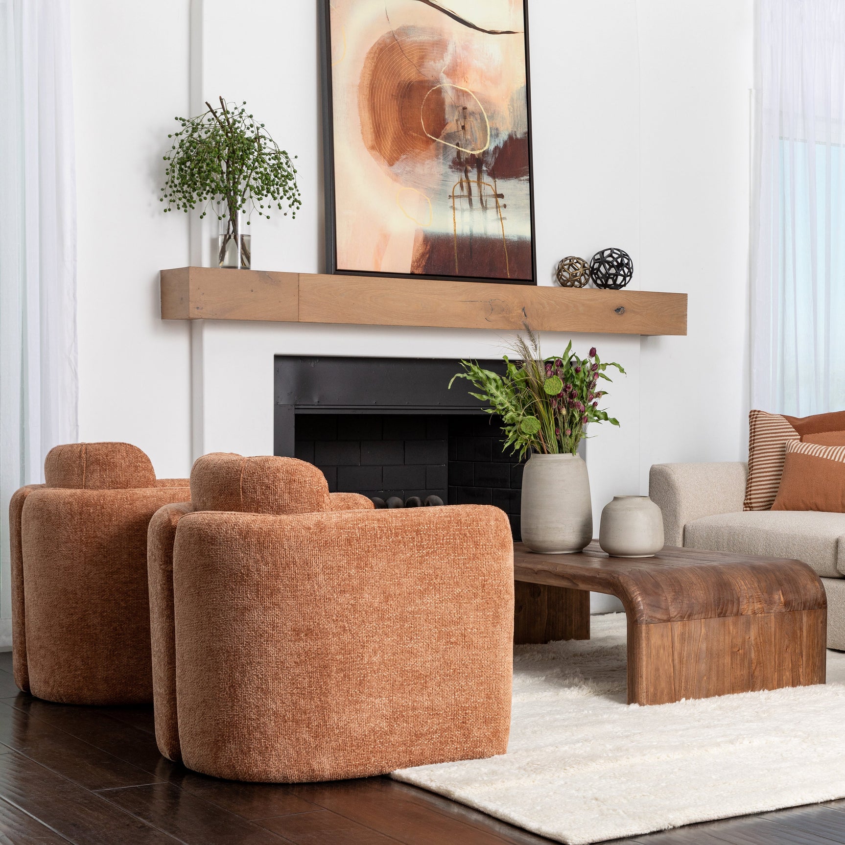 Munson Ginger Occasional Chair - Ornate Home