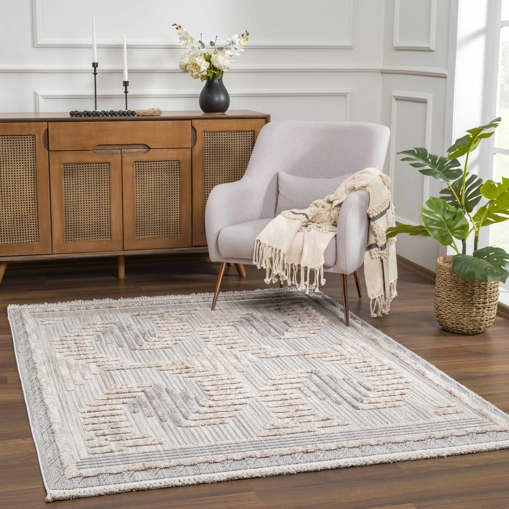 Muricay High-Low Rustic Rug - Ornate Home