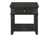 Muriel Charcoal End Table - Ornate Home