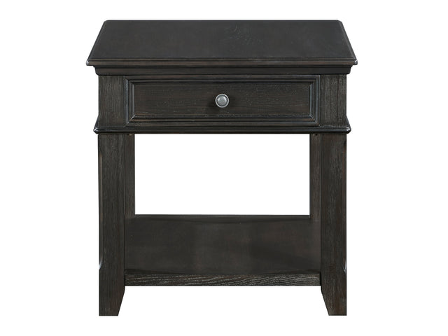 Muriel Charcoal End Table - Ornate Home