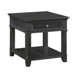 Muriel Charcoal End Table - Ornate Home