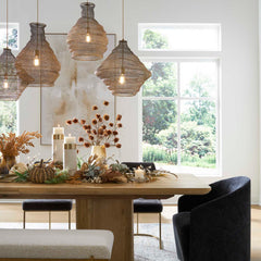 Murmur Brass Woven 1 Light Pendant - Ornate Home
