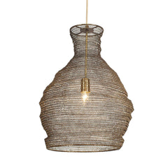 Murmur Brass Woven 1 Light Pendant - Ornate Home