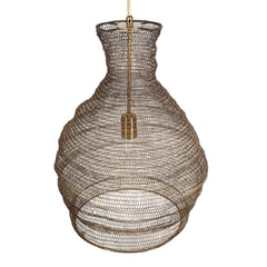 Murmur Brass Woven 1 Light Pendant - Ornate Home