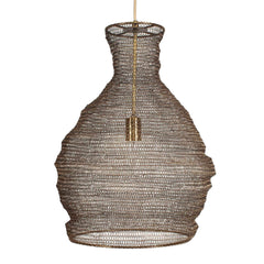 Murmur Brass Woven 1 Light Pendant - Ornate Home