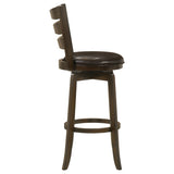Murphy Dark Brown Swivel Bar Chair - Ornate Home