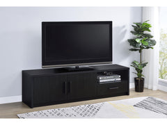 Murray Black 70-inch 2-door TV Stand Media Console - Ornate Home