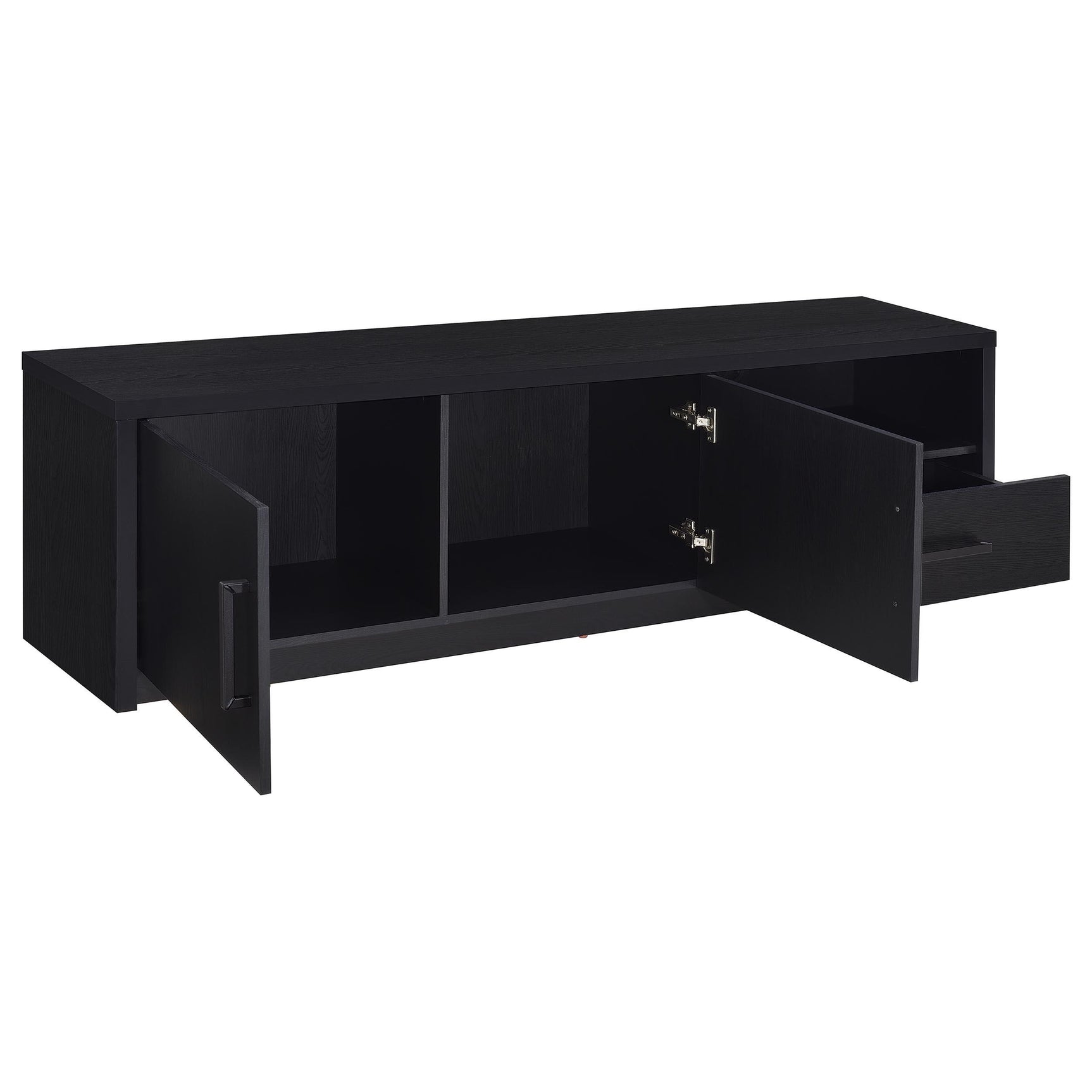 Murray Black 70-inch 2-door TV Stand Media Console - Ornate Home