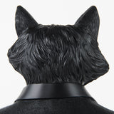 Murray Black Resin Fox in a Suit Bust - Ornate Home