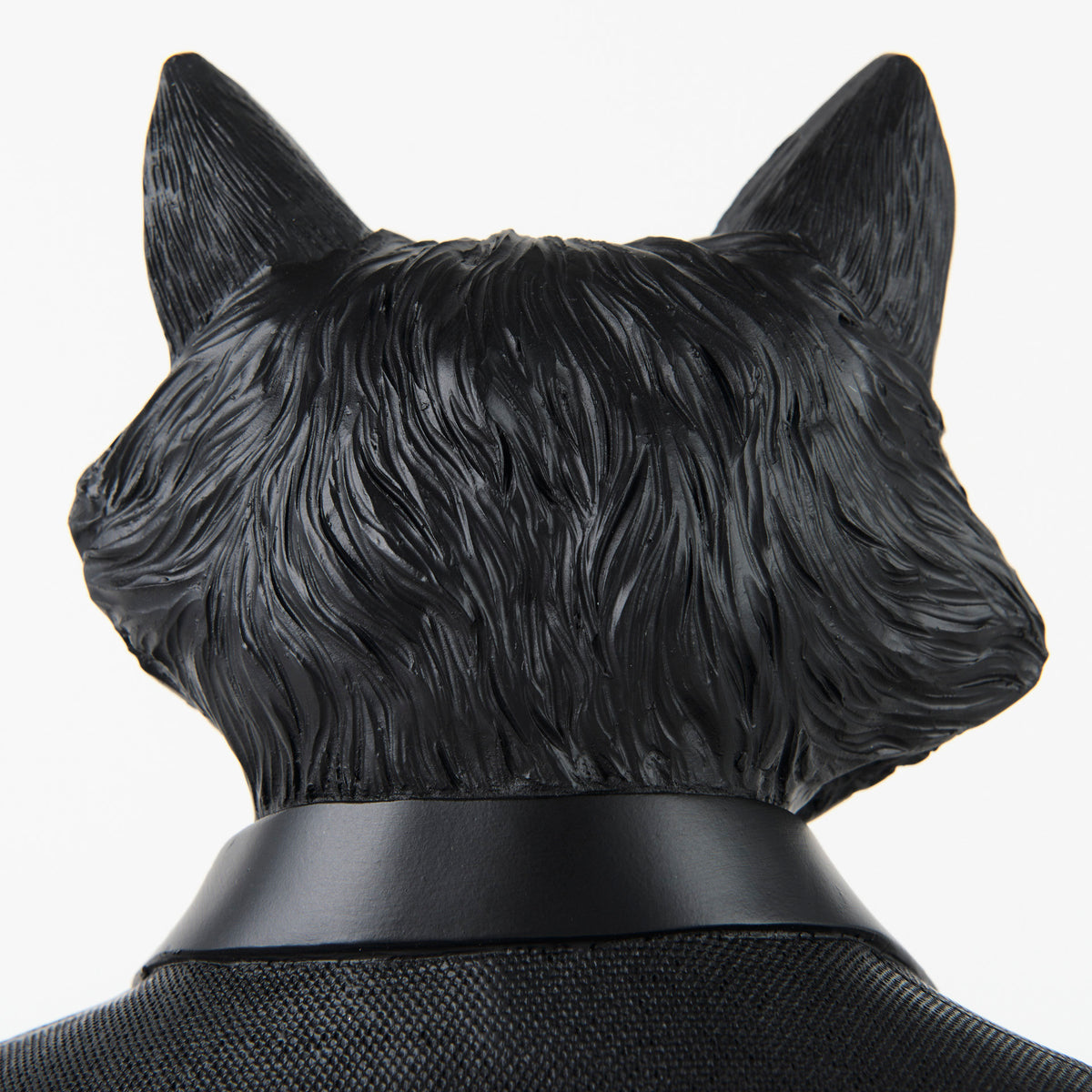 Murray Black Resin Fox in a Suit Bust - Ornate Home
