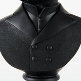 Murray Black Resin Fox in a Suit Bust - Ornate Home