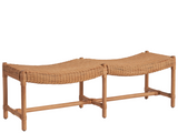 Murro Bay Natural Rattan Bench - Ornate Home