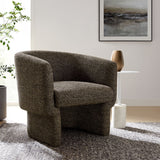 Muse Antique Boucle Fabric Barrel Accent Chair - Ornate Home