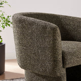 Muse Antique Boucle Fabric Barrel Accent Chair - Ornate Home