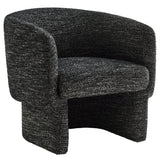 Muse Charcoal Boucle Fabric Barrel Accent Chair - Ornate Home