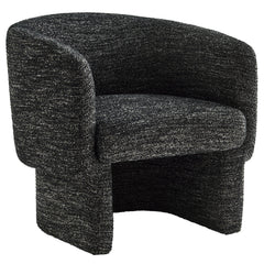 Muse Charcoal Boucle Fabric Barrel Accent Chair - Ornate Home