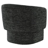 Muse Charcoal Boucle Fabric Barrel Accent Chair - Ornate Home
