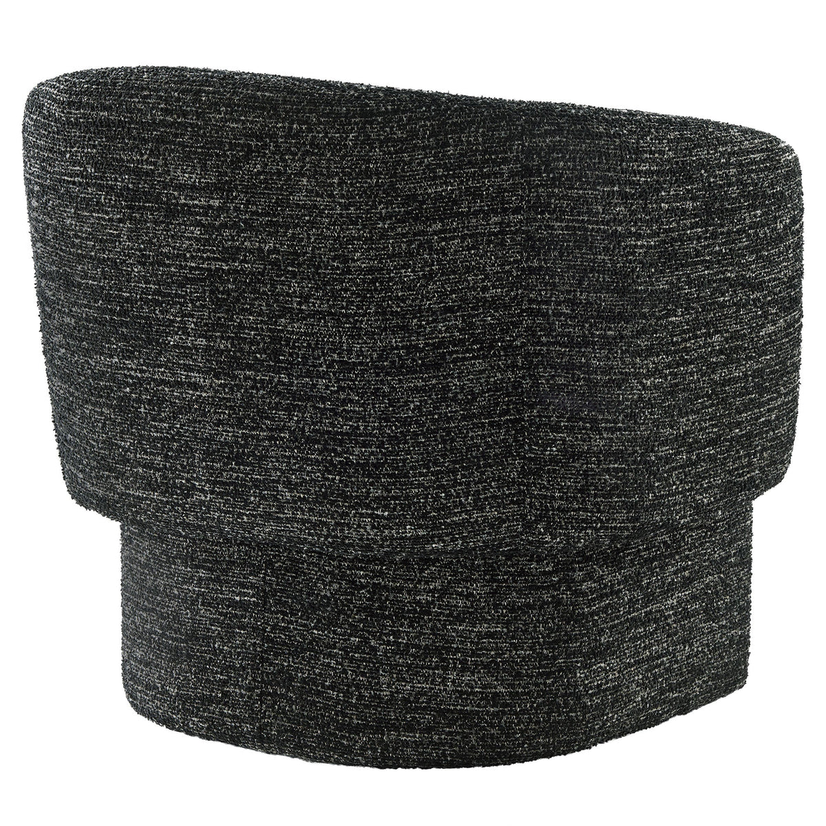 Muse Charcoal Boucle Fabric Barrel Accent Chair - Ornate Home